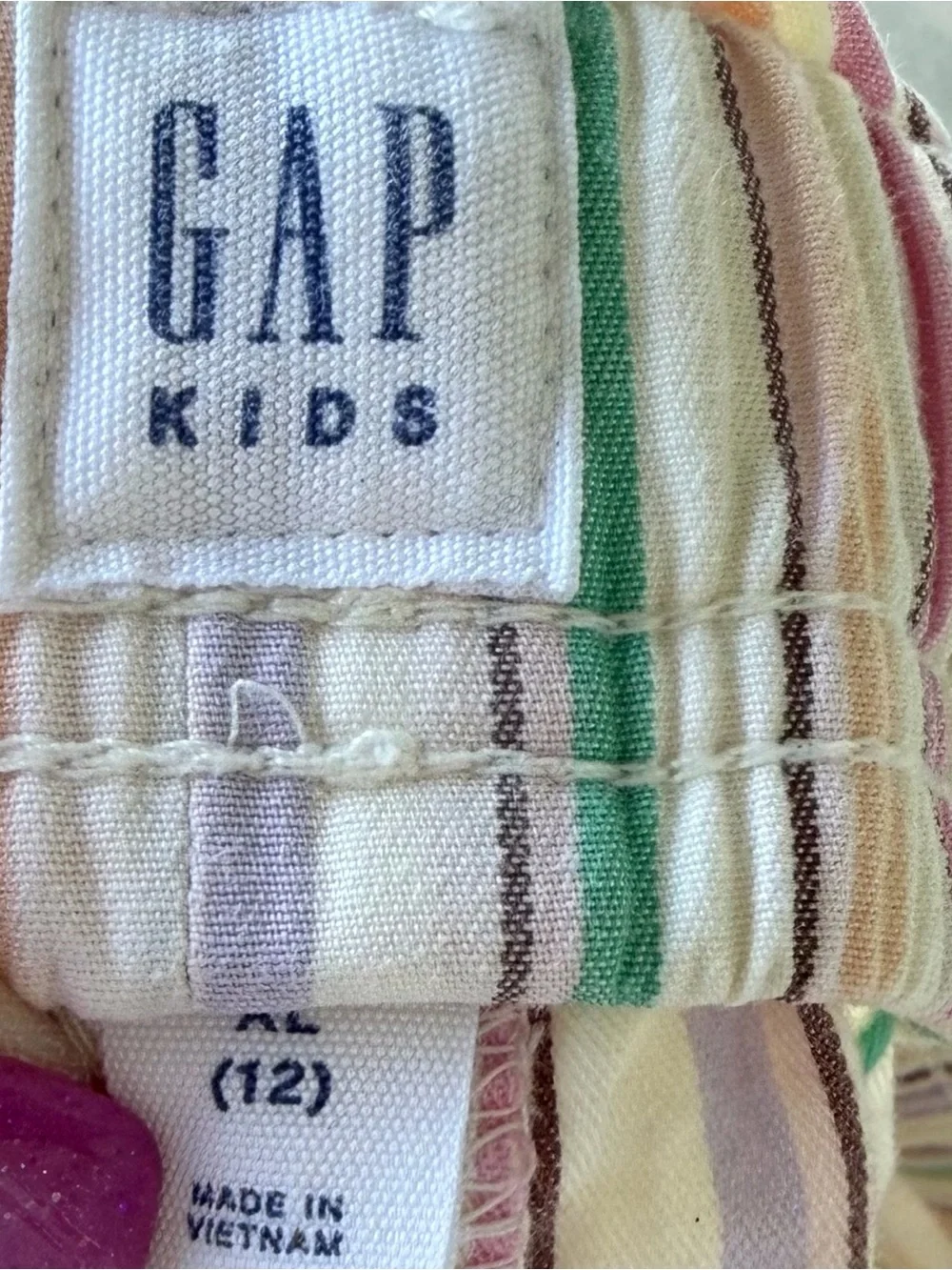 •Gap Kids• Striped 100% Cotton Pull-On Shorts – Size 12